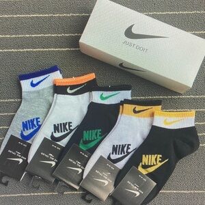 Nike Women’s Athletic Socks - Black, Gray, White with Color Accents